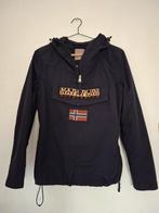 Lichtblauwe napapijri jas, Ophalen, Gedragen, Maat 36 (S), Blauw