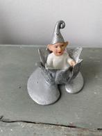 Kerstversiering / versiering kerst. Elf in bloem Zilverkleur, Ophalen, Zo goed als nieuw