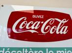 Emaille Coca-Cola Reclamebord - 'Buvez Coca-Cola', Verzamelen, Ophalen, Reclamebord, Gebruikt, .
