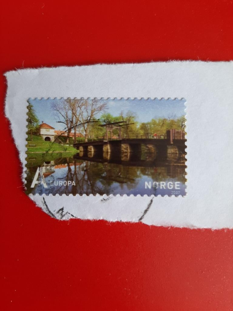 2007 Noorwegen, huis, brug, Verzenden, Noorwegen, Gestempeld