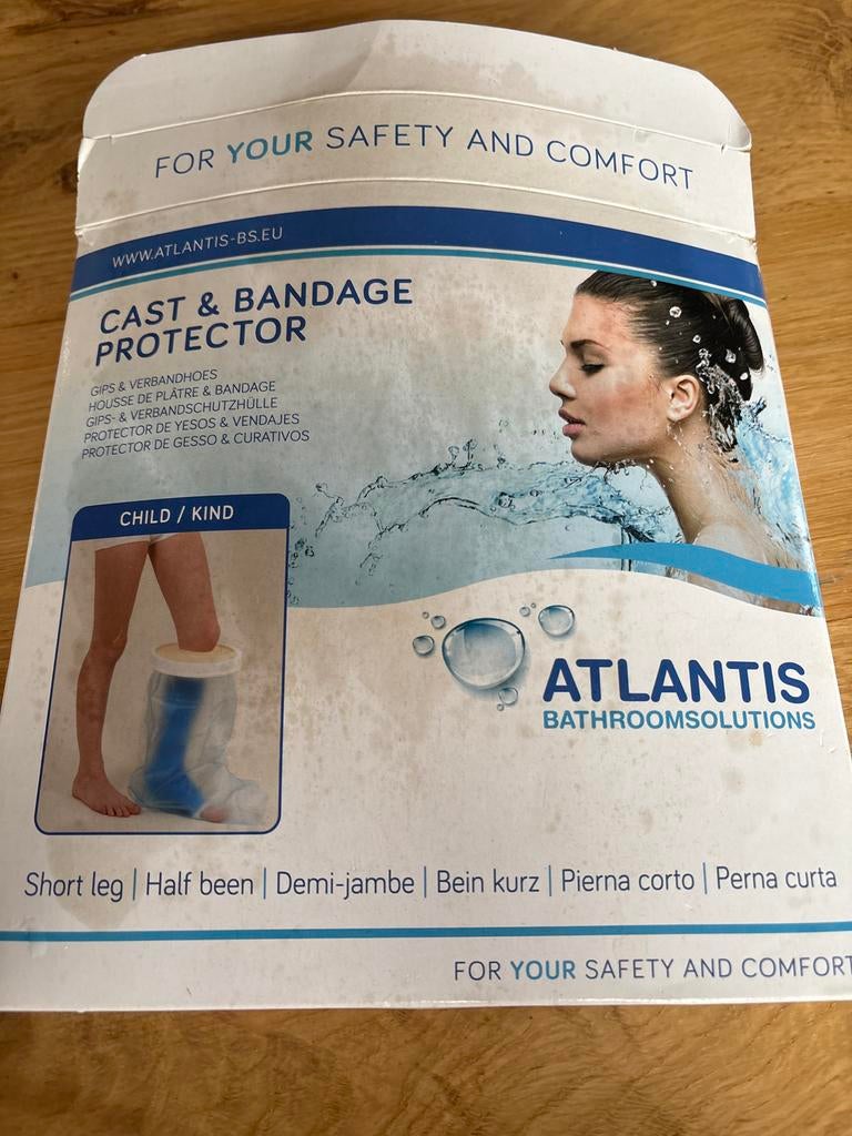 Douchehoes voor gips en verband voor onder been kind, Ophalen of Verzenden, Zo goed als nieuw