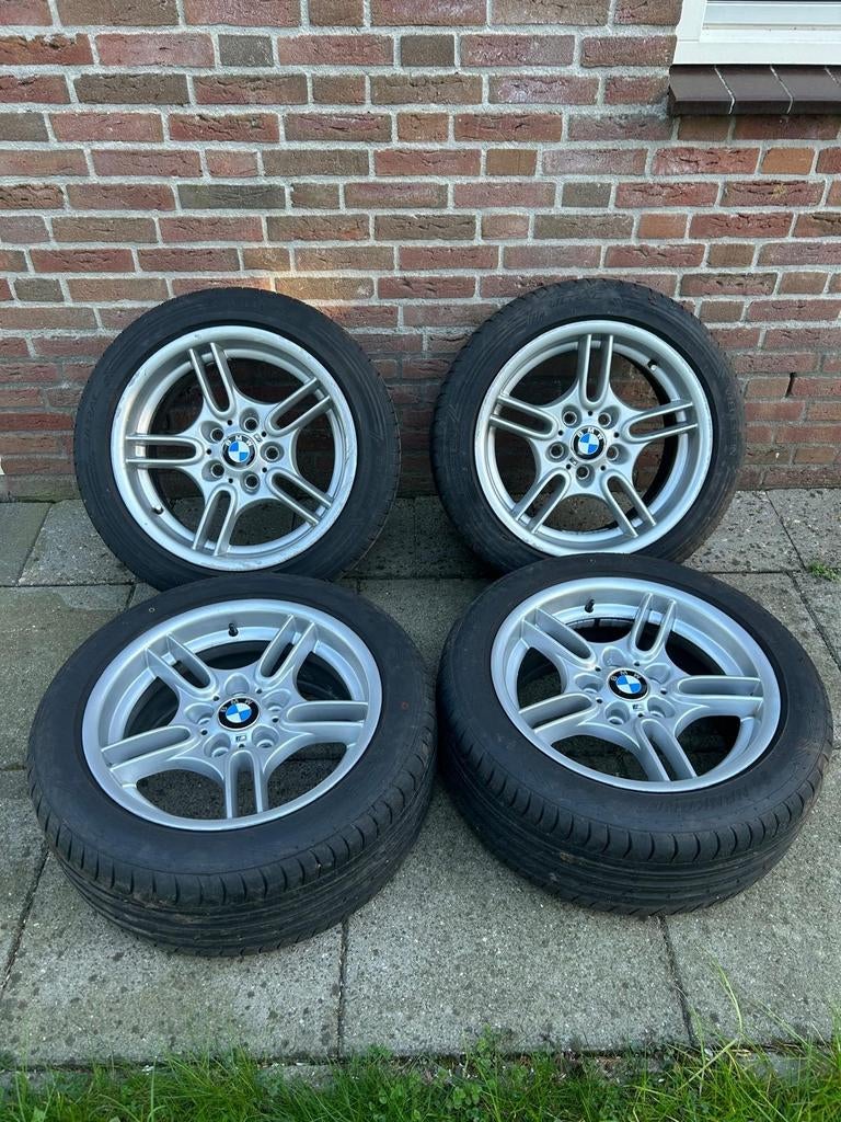 17" BMW Style 66 breedset, Auto-onderdelen, Banden en Velgen, Velg(en), Zomerbanden, 17 inch, 225 mm, Personenwagen, Gebruikt