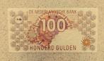 Bankbiljet 100 gulden 1992 Steenuil, cat. PL105.a / 124-1a, Postzegels en Munten, Bankbiljetten | Nederland, Verzenden, 100 gulden