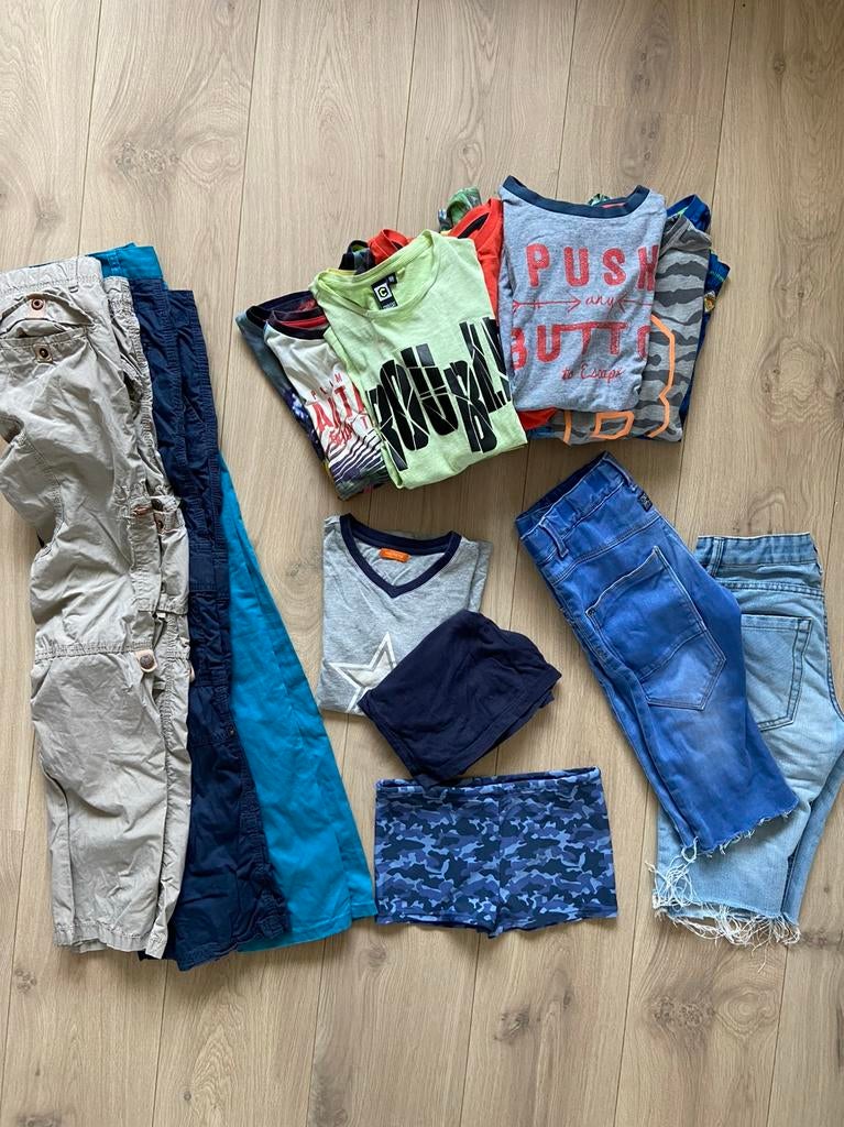 Zomerkleren jongen in maat 146/152 met shortama en zwembroek, Ophalen of Verzenden, Zo goed als nieuw, Maat 146