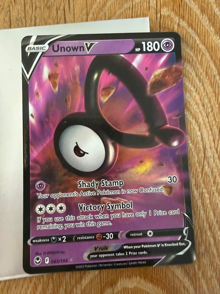 Unown V 065/195, Ophalen of Verzenden, Nieuw, Losse kaart