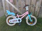 Leuke roze meisjesfiets 14 inch met zitje, Ophalen, Gebruikt, 14 inch of minder, Handrem