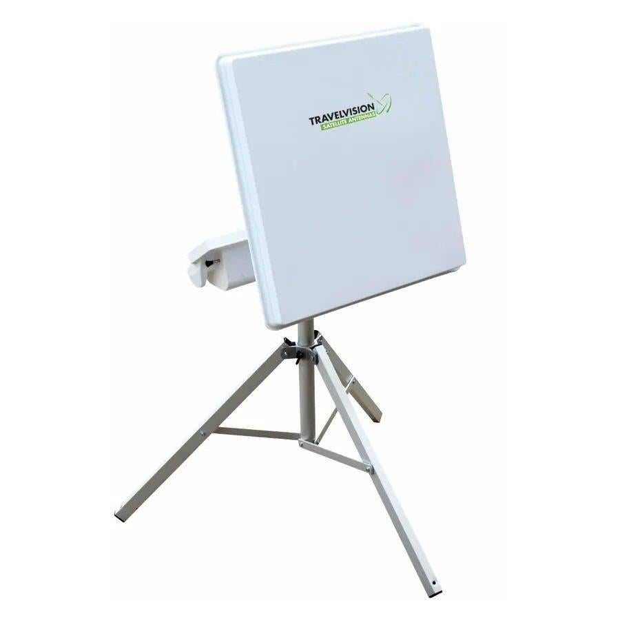 Travelvision R7 flat satellietschotel inclusief draagtas, Ophalen, Zo goed als nieuw