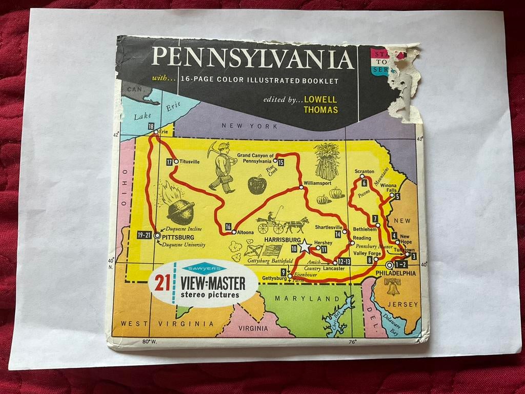 View Master setje Pennsylvania, USA, Ophalen of Verzenden, Zo goed als nieuw