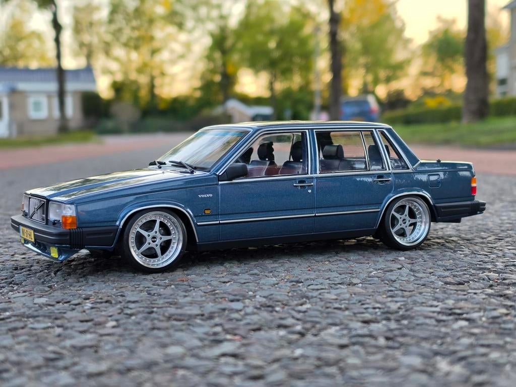 Volvo 760 Turbo - Radsma's Customs - Verlaagd + NL kenteken, Custom Made by Radsma Miniaturen, Auto, Nieuw, Ophalen of Verzenden