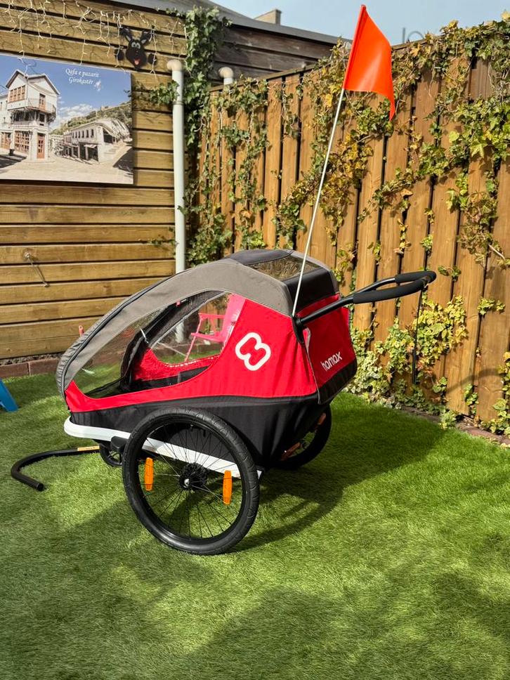 Hamax 2-Seater Bike Trailer / Kids Stroller, Fietsen en Brommers, Fietsaccessoires | Aanhangers en Karren, Zo goed als nieuw, Kinderkar