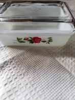 soepkommen  arcopal retro  of botervloot met roos, Verzenden, Overige typen