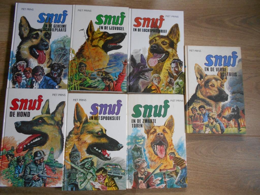 Piet Prins 7 verschillende Snuf boeken, Ophalen of Verzenden, Zo goed als nieuw