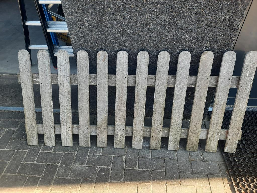 Hardhouten hekwerk 80x180cm, Tuin en Terras, Tuinhekken en Hekwerk, Ophalen, Gebruikt, Hout, Tuinhek