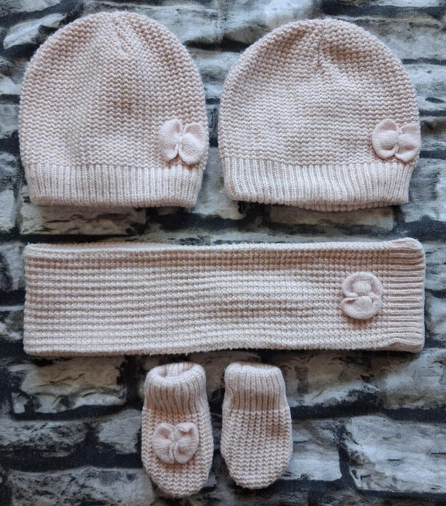 Winterset baby meisje maat 86/92 (12-24 maanden); tweeling, Kinderen en Baby's, Babykleding | Mutsen, Sjaals en Wanten, Zeeman
