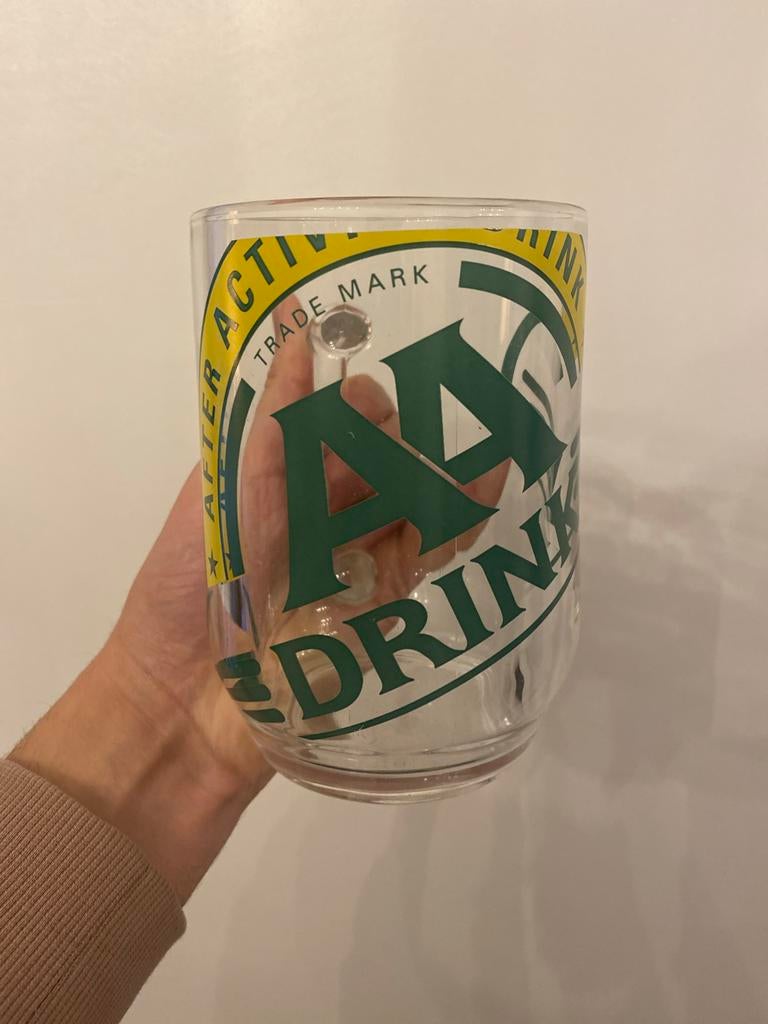 AA Drink glas groot, Ophalen of Verzenden, Gebruikt, Glas