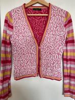Oilily roze vestje met bloemenprint en strepen, Kleding | Dames, Truien en Vesten, Ophalen of Verzenden, Gedragen, Maat 38/40 (M)