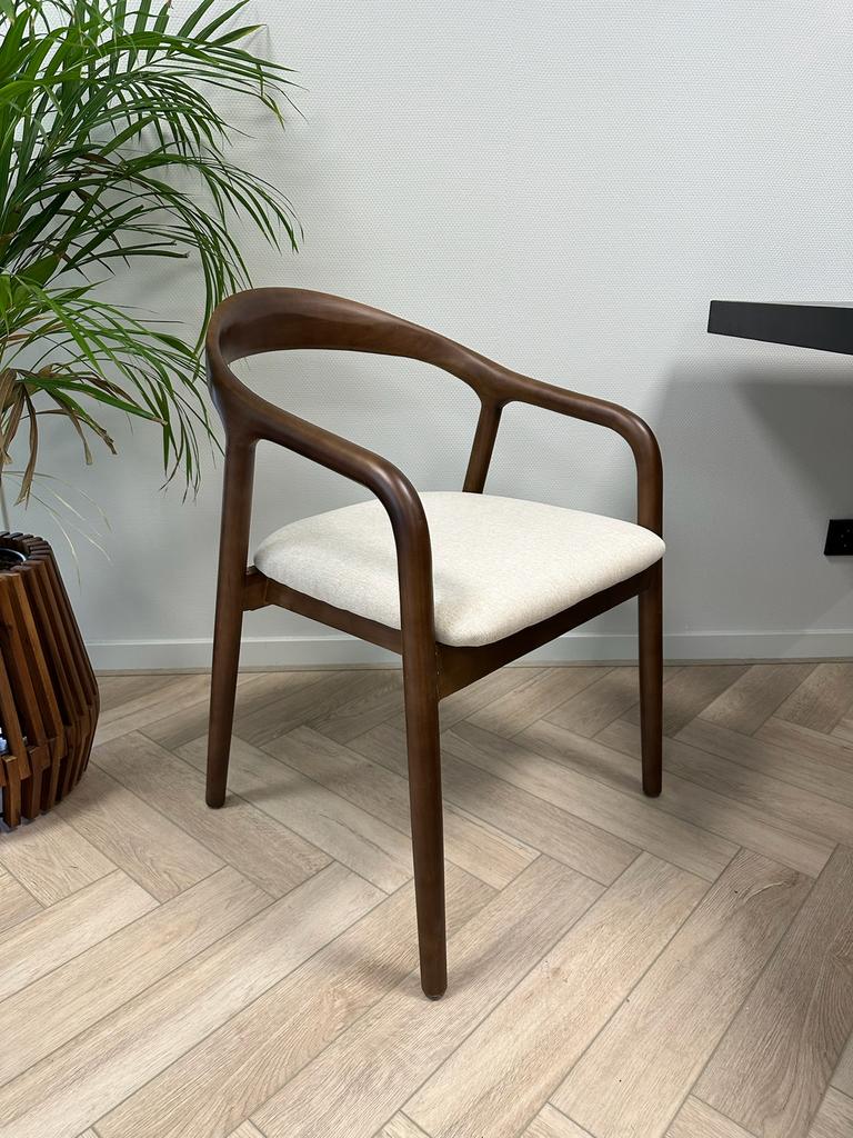 Japandi Eetkamerstoelen Hout Nieuw & Outlet ️, Huis en Inrichting, Stoelen, Nieuw, Vijf, Zes of meer stoelen, Hout, Bruin, Ophalen of Verzenden