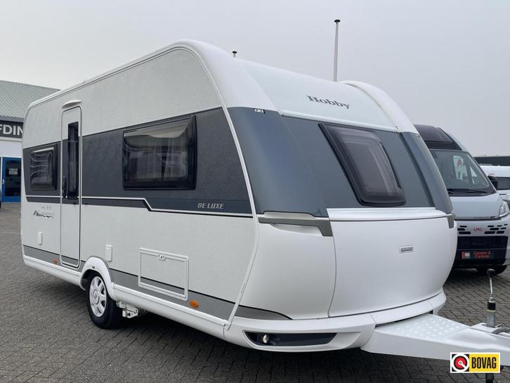 Hobby De Luxe 460 UFE MOVER/VOORTENT/NIEUWSTAAT, Caravans en Kamperen, Caravans, Bedrijf, tot en met 4, Rondzit, Hobby, Frans bed