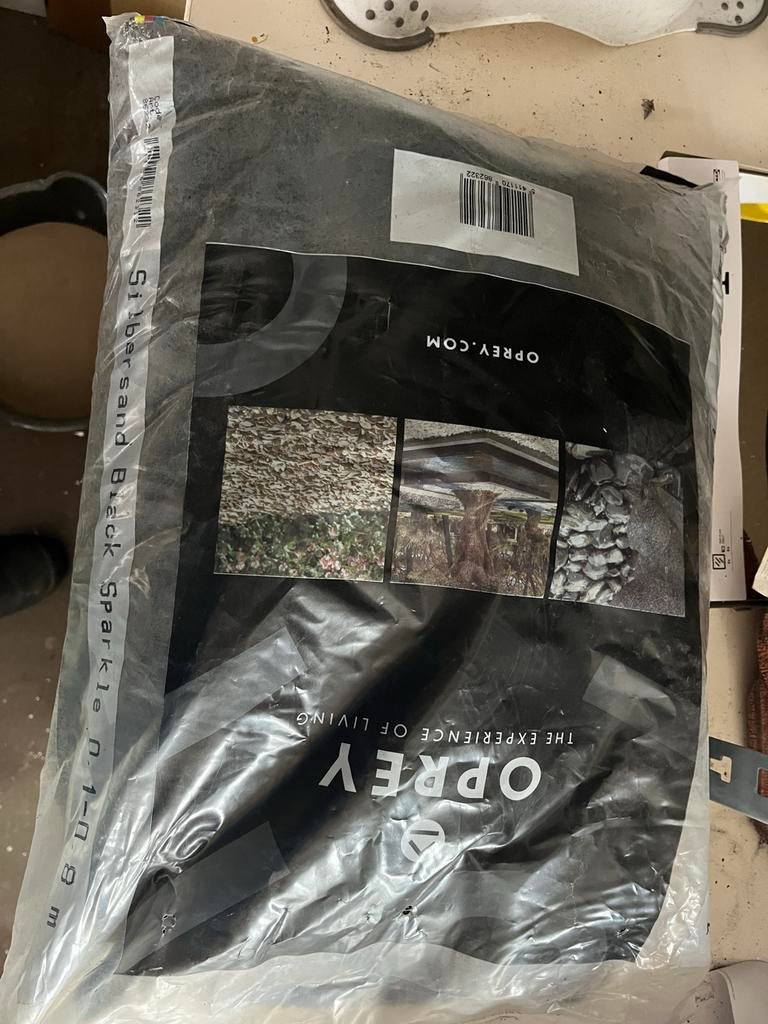 Zilverzand Black Sparkle 0,1-0,8 MM - Oprey, Ophalen, Overige materialen, Zwart, Nieuw