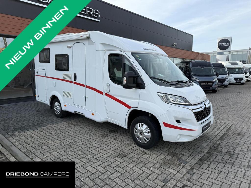 Capron Sunlight V60 Luifel Zonnepaneel Trekhaak 595CM !, Caravans en Kamperen, Campers, Tot en met 2, Bedrijf, 5 tot 6 meter, Half-integraal