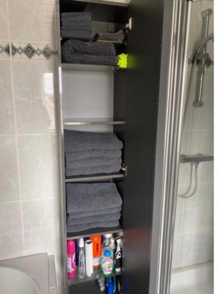 Godmorgon IKEA Italiaanse badkamerkast, Huis en Inrichting, (Half)hoge kast, Gebruikt, 150 tot 200 cm, 25 tot 50 cm