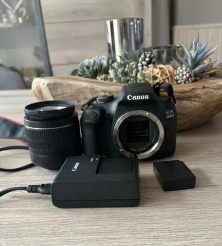 Canon EOS 2000D/ Complete Set, Audio, Tv en Foto, Fotocamera's Digitaal, Zo goed als nieuw, Spiegelreflex, Canon, 8 keer of meer