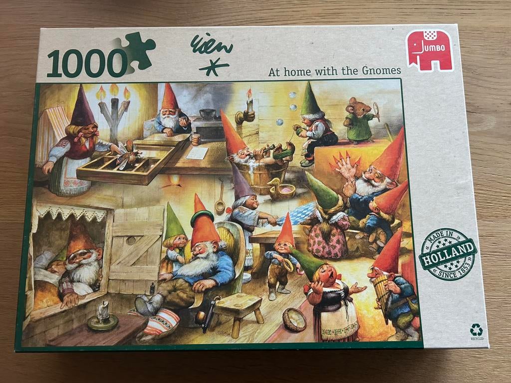 Kabouterpuzzel, Verzenden, 500 t/m 1500 stukjes, Zo goed als nieuw, Legpuzzel