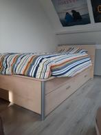 Een persoons bed met lade, 80/200 met kastje 52/45/107, Ophalen, Eenpersoons