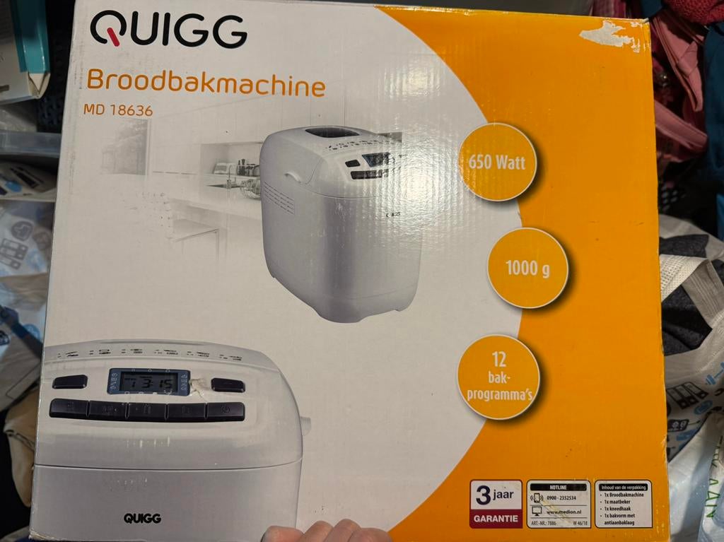 Broodbakmachine, Witgoed en Apparatuur, Ophalen of Verzenden, Nieuw