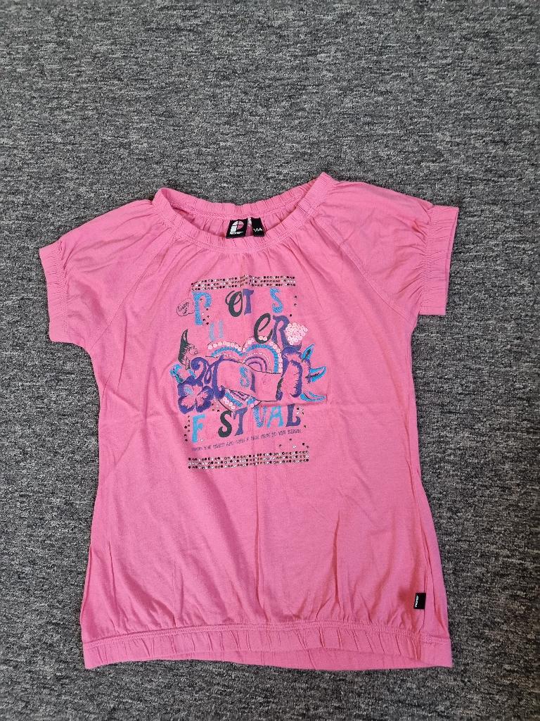 2: meisjes shirt 164, Kinderen en Baby's, Kinderkleding | Maat 164, Ophalen of Verzenden, Zo goed als nieuw, Meisje, Shirt of Longsleeve