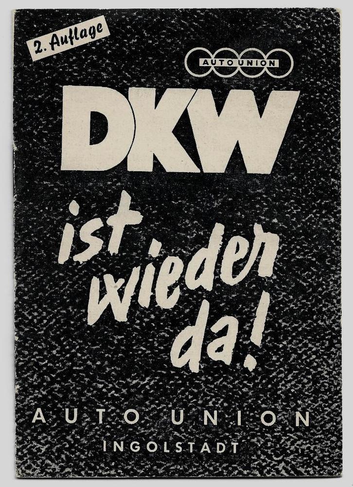DKW RT125 Auto Union brochure motor auto (dkw12z), Motoren, Handleidingen en Instructieboekjes, Overige merken, Ophalen of Verzenden