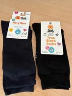 sokken bamboo blauw en zwart, Sokken en Kniesokken, Zwart, Maat 35 t/m 38, Nieuw