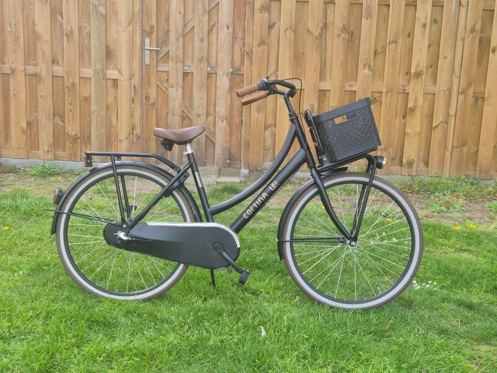 Cortina U4 Transport Meisjesfiets N3 26 inch Matzwart, Ophalen, Zo goed als nieuw, 26 inch of meer, Versnellingen