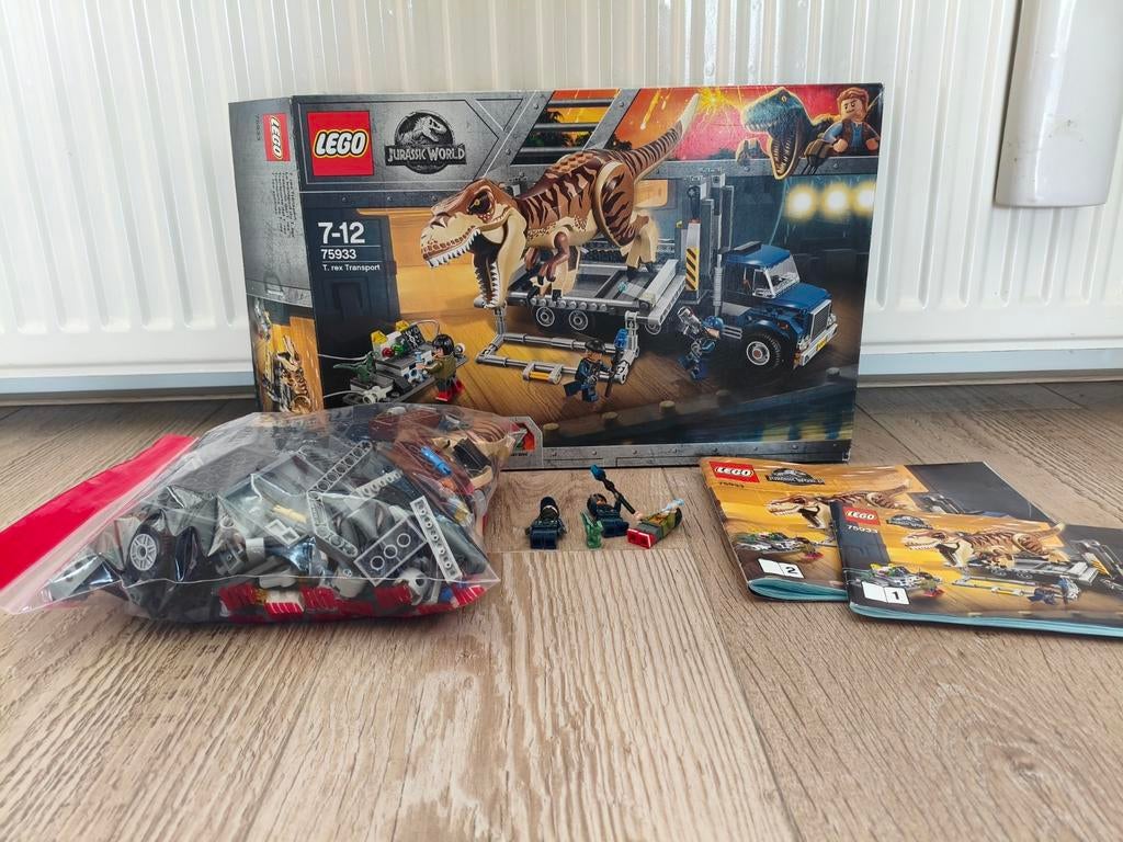 LEGO Jurassic World 75933 T. Rex Transport, Jurassic World, Lego, Ophalen of Verzenden, Zo goed als nieuw
