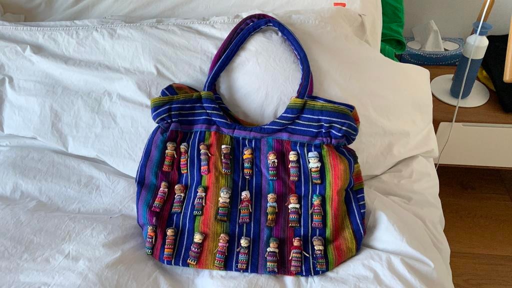 Mexicaans handmade tas, Ophalen, Zo goed als nieuw