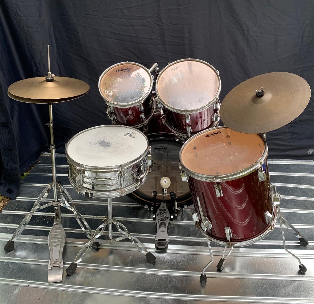 drumsetje, compleet, Ophalen, Gebruikt, Premier