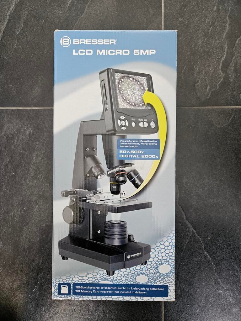 Bresser LCD Micro 5MP Microscoop - Nieuwstaat, Audio, Tv en Foto, Optische apparatuur | Microscopen, Ophalen of Verzenden