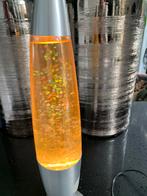 Lavalamp met schakelaar - Oranje glitter, Ophalen of Verzenden, Gebruikt