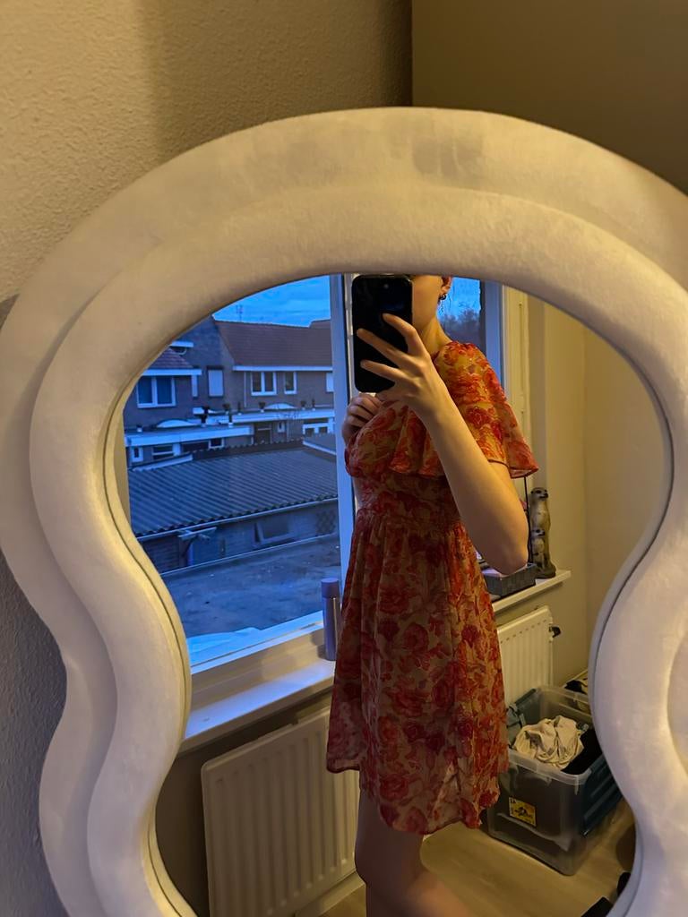 Jurkje met bloemenprint, Ophalen, Zo goed als nieuw, Maat 36 (S), Boven de knie