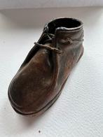 Verbronsd vintage oud baby schoentje zoolmaat 12 cm, Ophalen of Verzenden