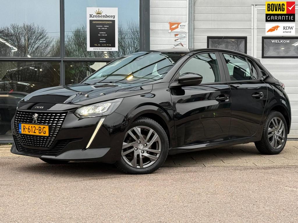 Peugeot 208 1.2 PureTech Active Pack, CARPLAY, NAVI, NAP, Auto's, Peugeot, Voorwielaandrijving, Stof, 1199 cc, Zwart