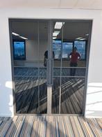 Glazen metalen klapdeuren zwart, Ophalen of Verzenden, Zo goed als nieuw, Binnendeur, 215 cm of meer