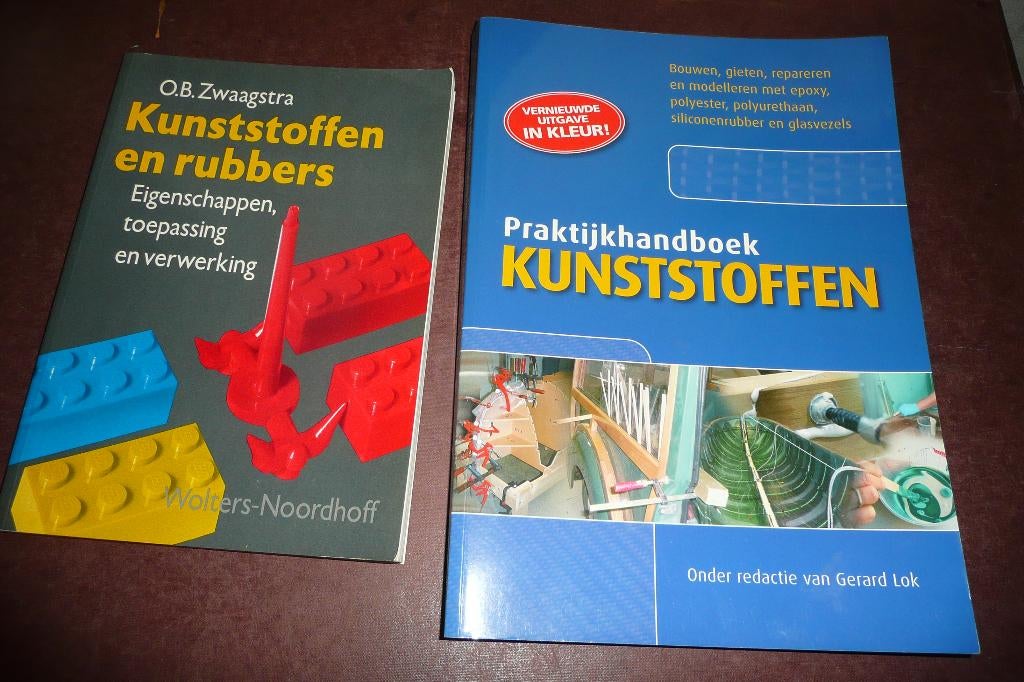 KUNSTSTOFFEN 1986 & PRAKTIJKHANDBOEK Kunststoffen & rubbers, Zo goed als nieuw, KUNSTSTOFFEN 1986 & PRAKTIJKHANDBOEK Kunststoffen & rubbers