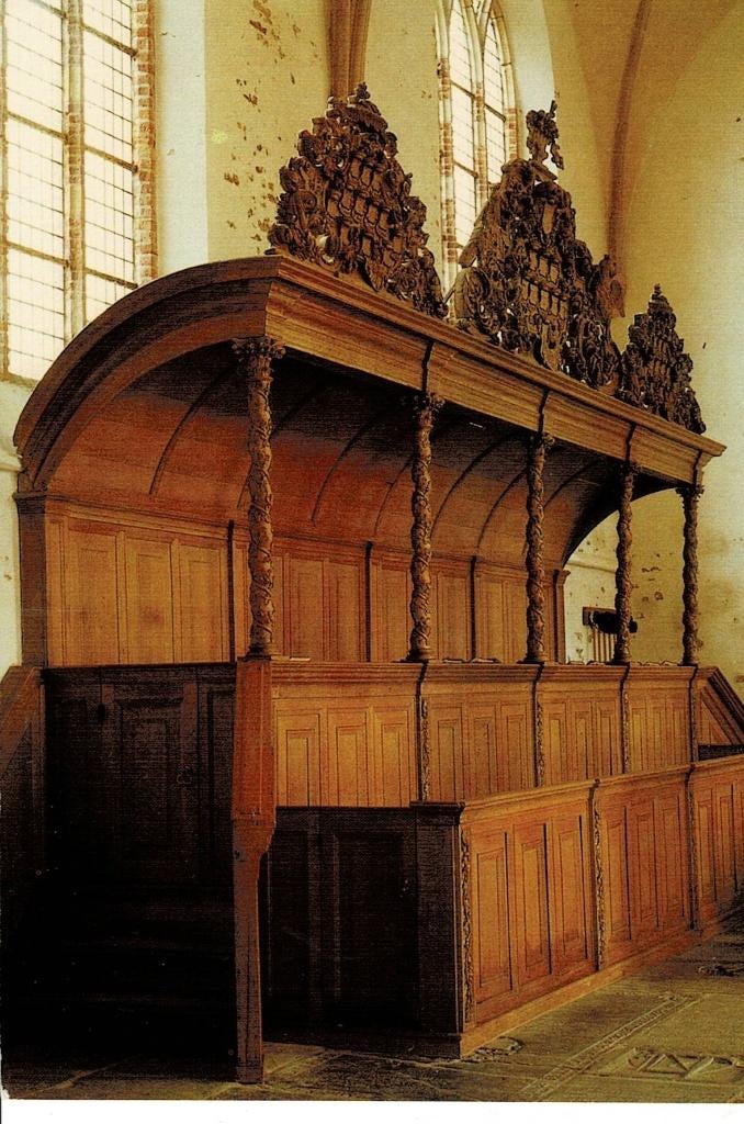 Bolsward, interieur Martinikerk, Ophalen of Verzenden, Ongelopen, Friesland