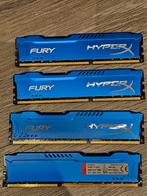 HyperX Fury 32GB (4x8GB) DDR3 RAM 1600MHz, Computers en Software, RAM geheugen, 8 GB, DDR3, Ophalen of Verzenden, Zo goed als nieuw