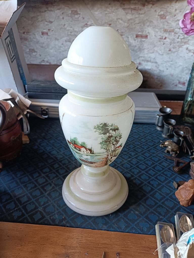 Antieke vaas van glas, Antiek en Kunst, Ophalen of Verzenden