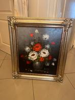 Olieverf bloemen schilderij, Ophalen of Verzenden