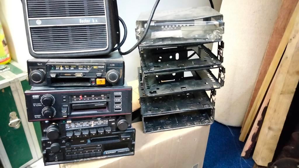 Klassieke autoradio's: Philips, Blaupunkt, Becker, Ophalen of Verzenden