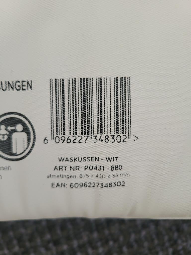 Puck Aankleedkussen Wit - Nieuwaskussen, Ophalen of Verzenden, Nieuw, Aankleedkussen, Overige merken