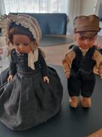 Oude poppetjes in klederdracht: man en vrouw, Verzamelen, Poppen, Ophalen of Verzenden, Gebruikt, Pop